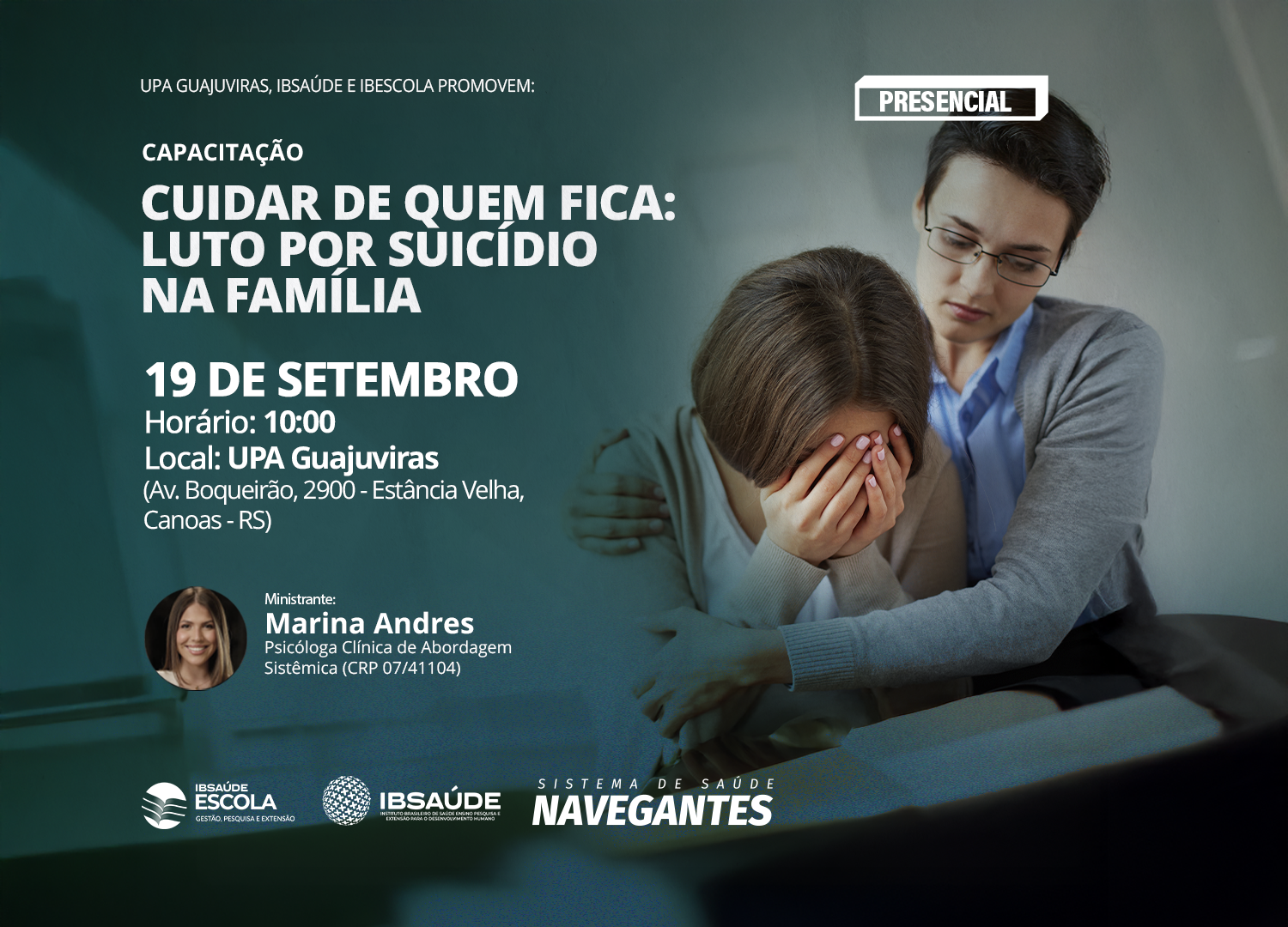 Cuidar de Quem Fica: luto por suicídio na família