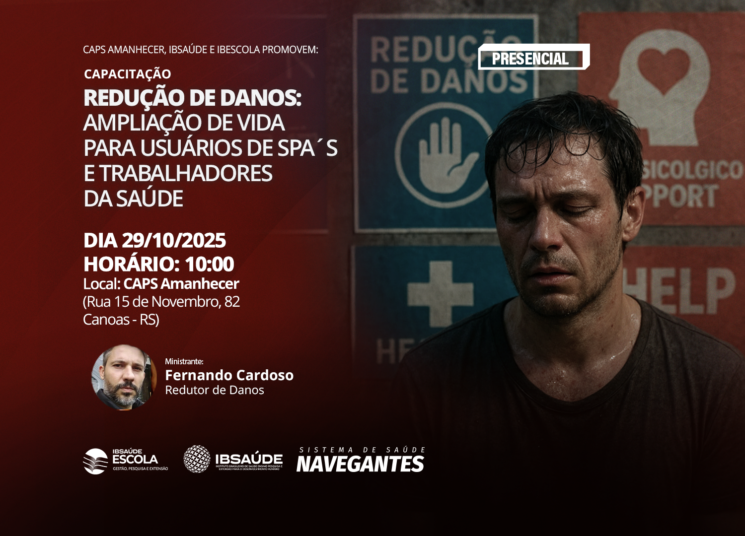 Redução de Danos - Ampliação de Vida para usuários de spa´s e trabalhadores da saúde