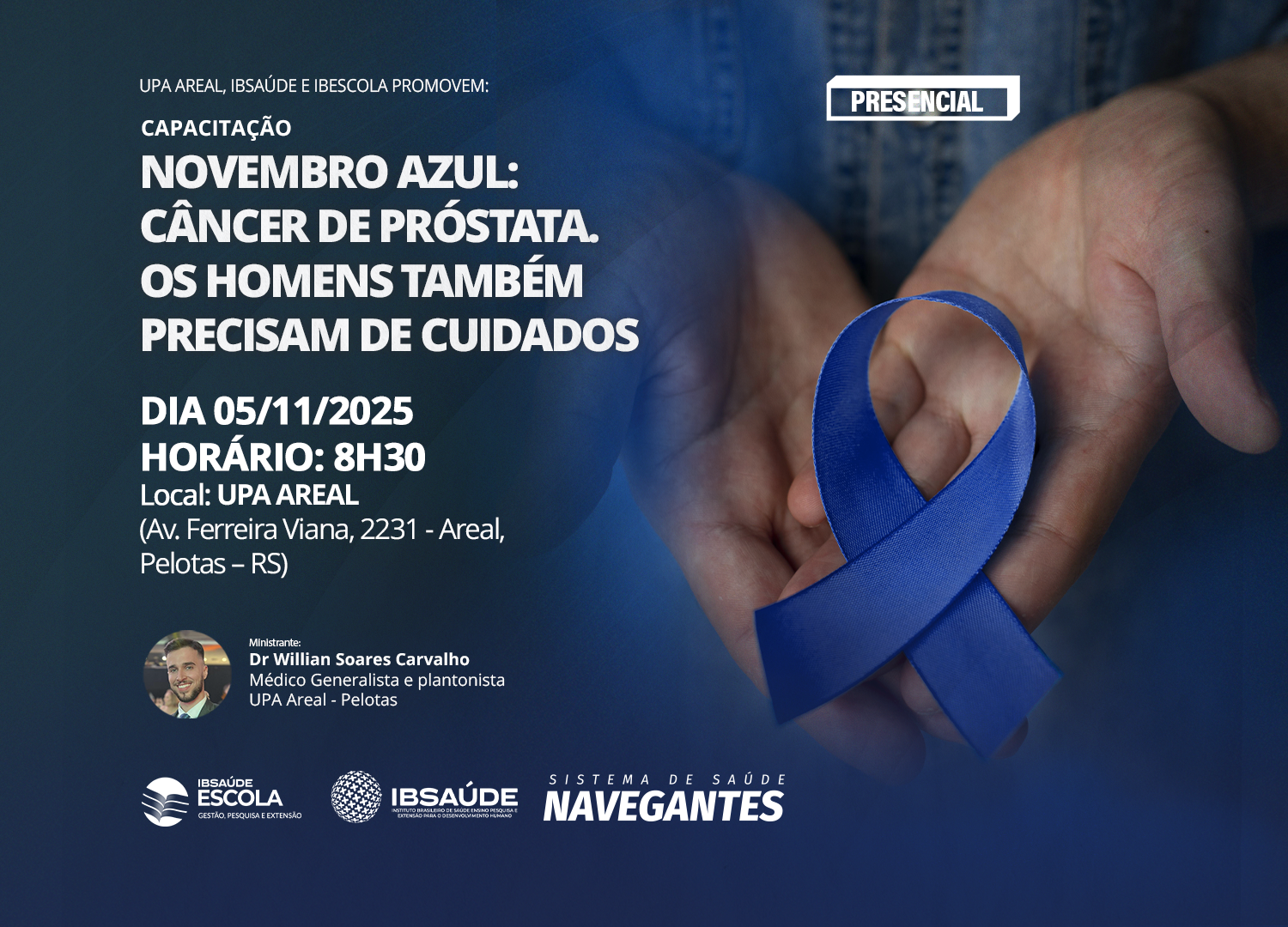 Novembro Azul: câncer de Próstata. Os Homens também precisam de cuidados