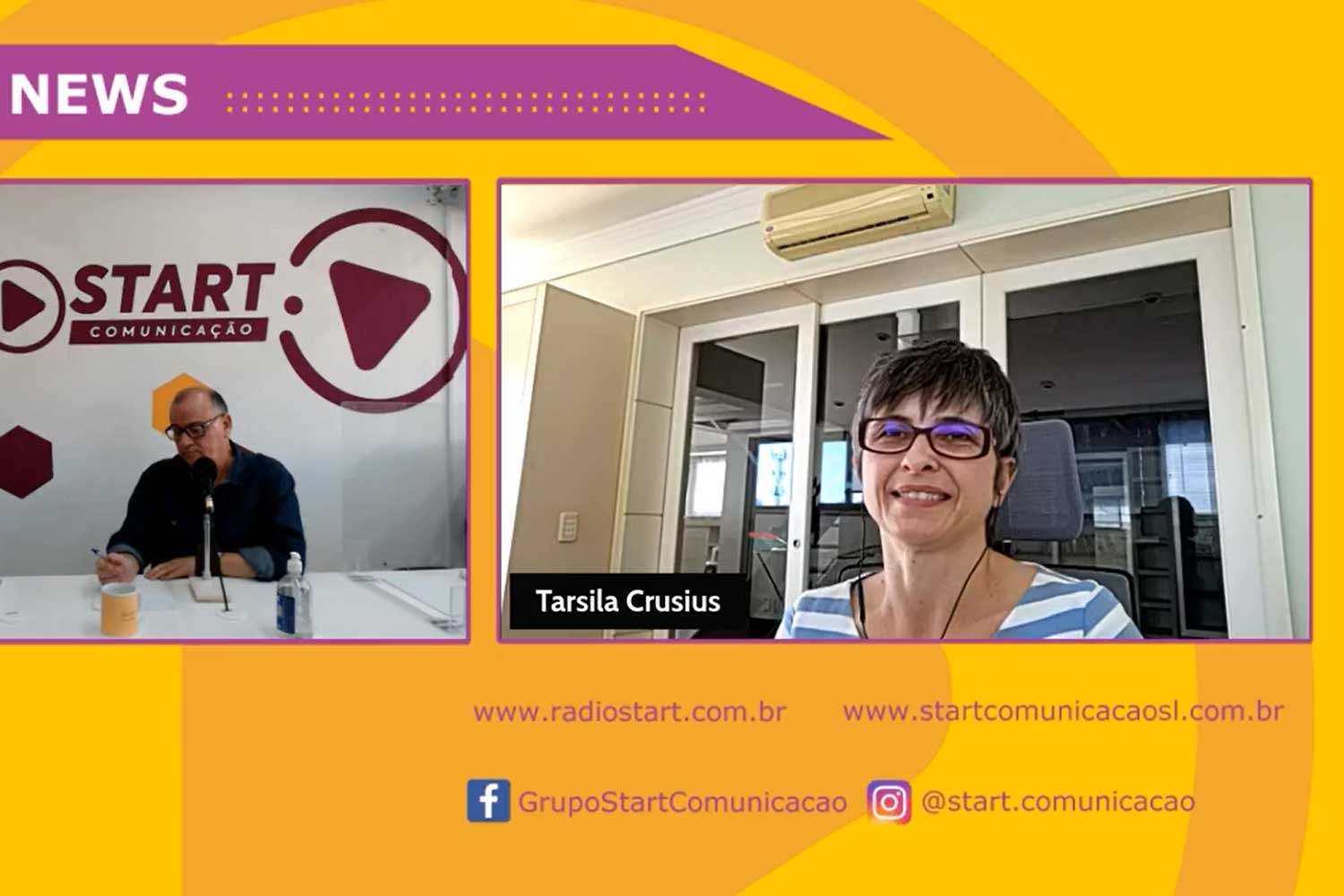 Tarsila Crusius, em entrevista à Start Comunicação, falando sobre a Primeira  Mostra de Vivências do IBSAÚDE